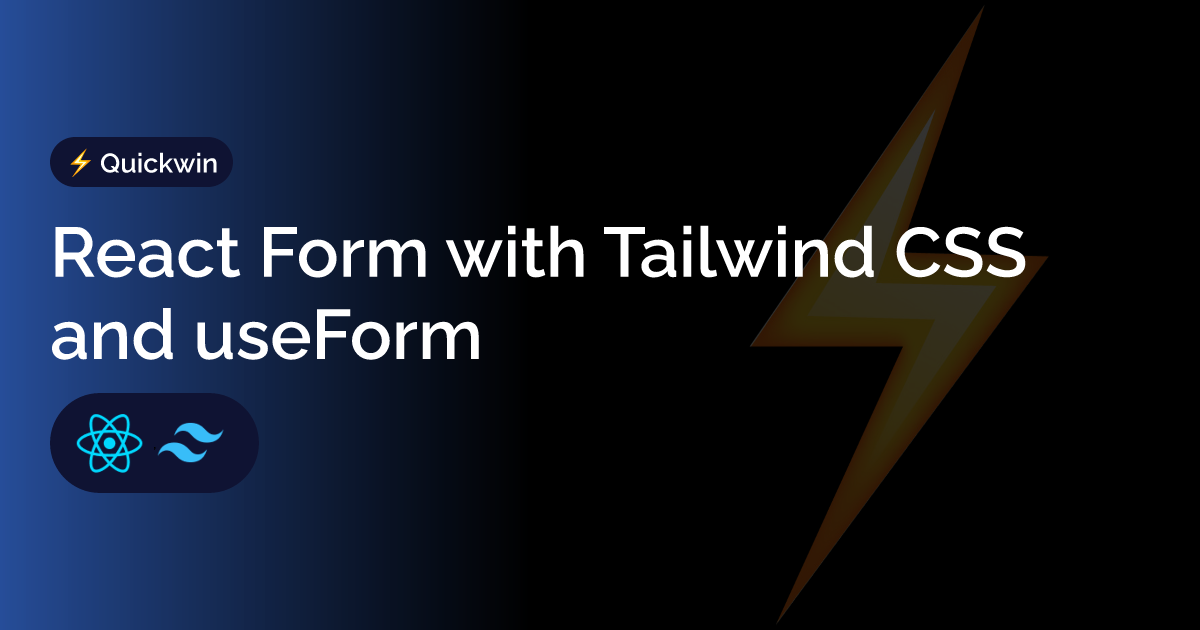 react tailwind form design