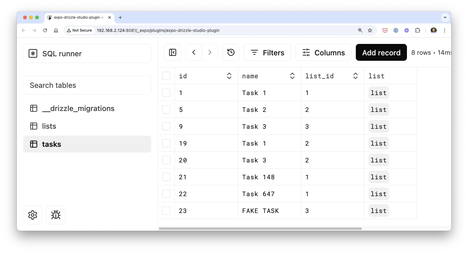 Drizzle DevTools