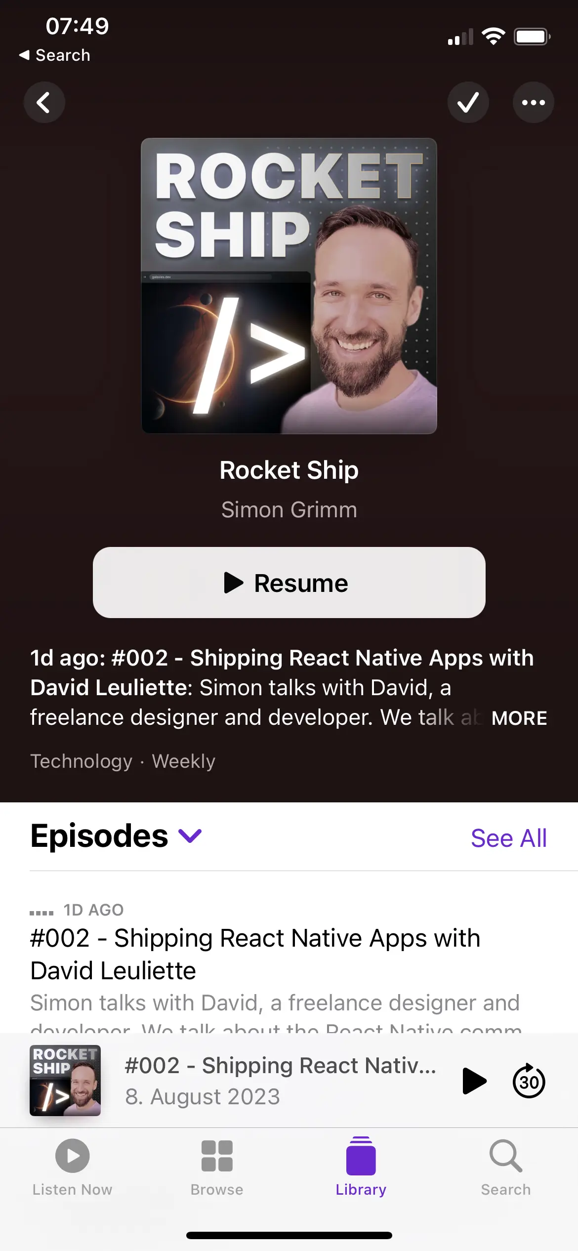podcast screenshot
