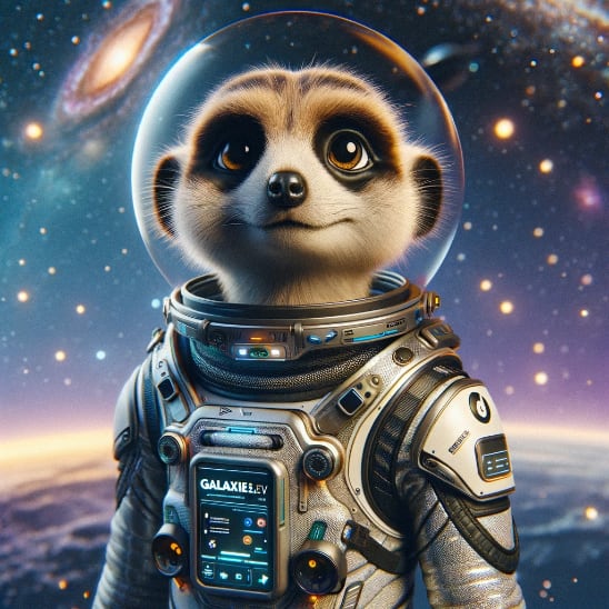 Mika the meerkat astronaut